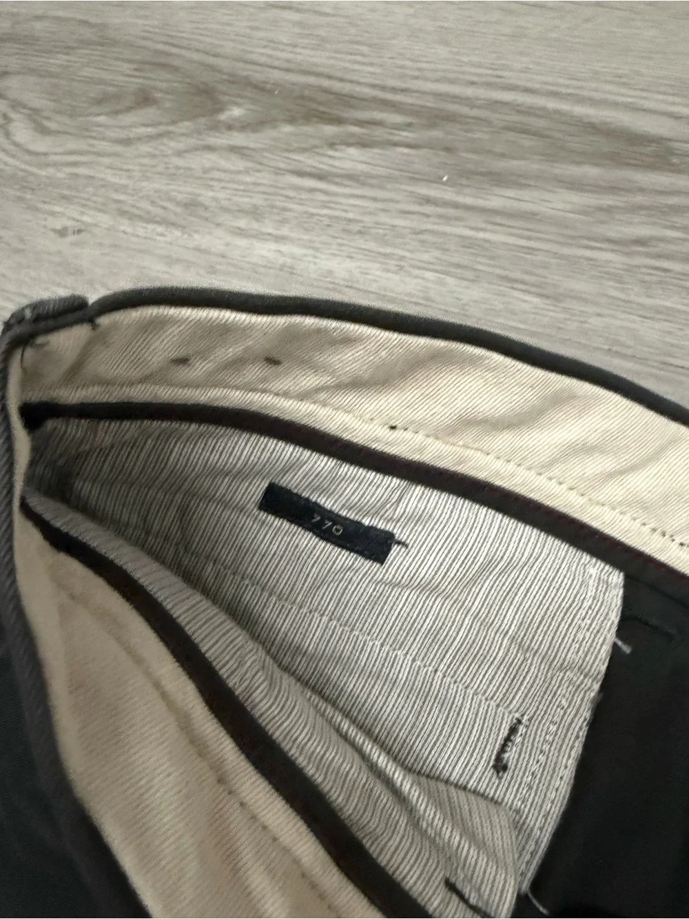 J. Crew faded Black grey Straight-Leg Chinos 770 broken in cotton